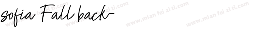 sofia Fall back字体转换